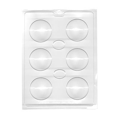 3D Round Bath Bomb, Chocolate Mold. Product # 5604-0000 - Papagino Foods Inc.