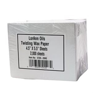 LorAnn Twisting Paper Sheets (2,000 pk) (#5728-2000) - Papagino Foods Inc.