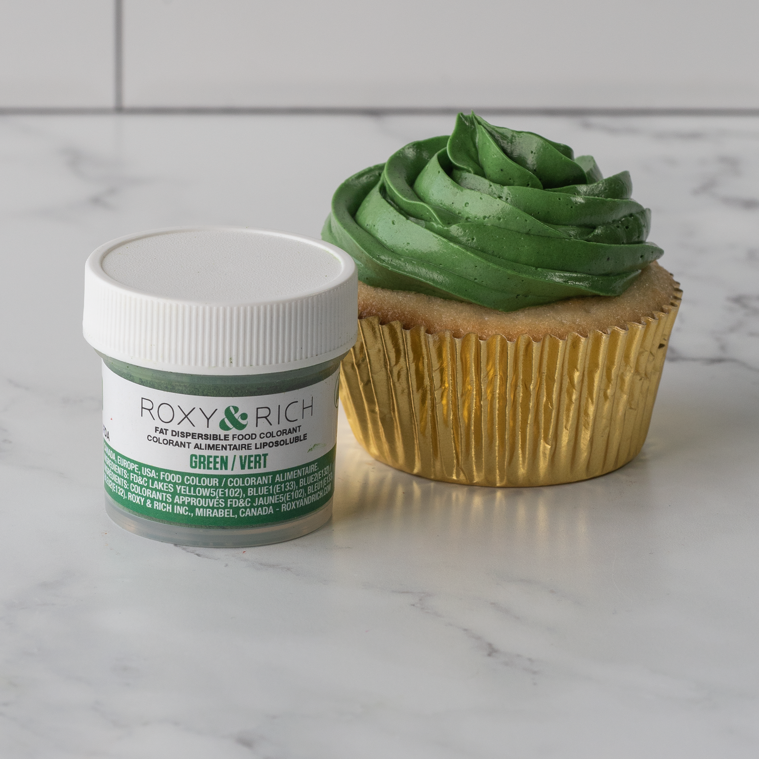 Roxy & Rich Fat Dispersible Dust Green (# P15-B07) - 15 G - Papagino Foods Inc.