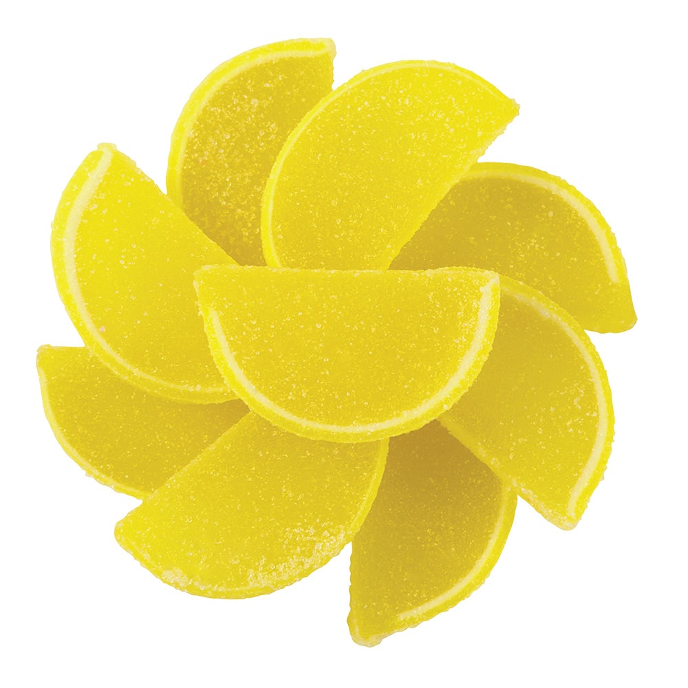 Mini Lemon Jelly Slices -5 lb - Papagino Foods Inc.