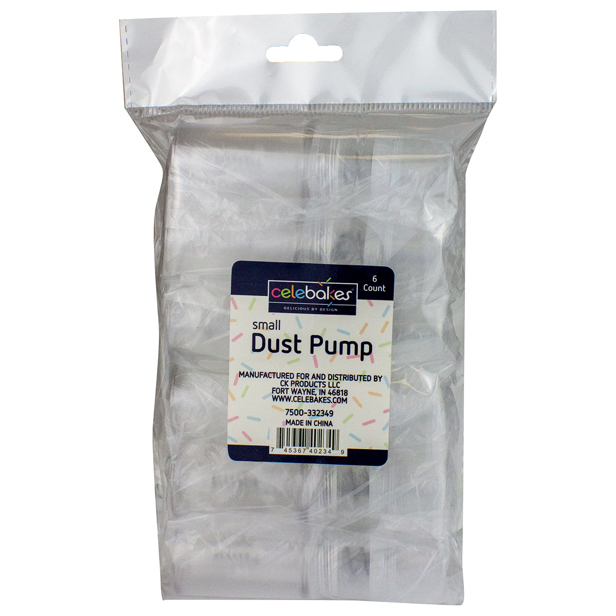 Celebakes Small Dust Pump, 3½" - Papagino Foods Inc.