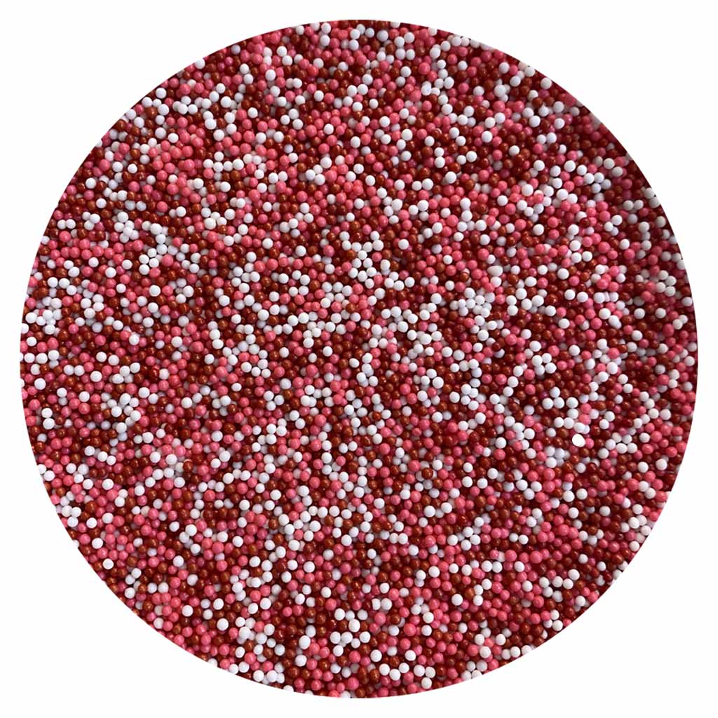 Red/Pink/White Nonpareils 170g - Papagino Foods Inc.