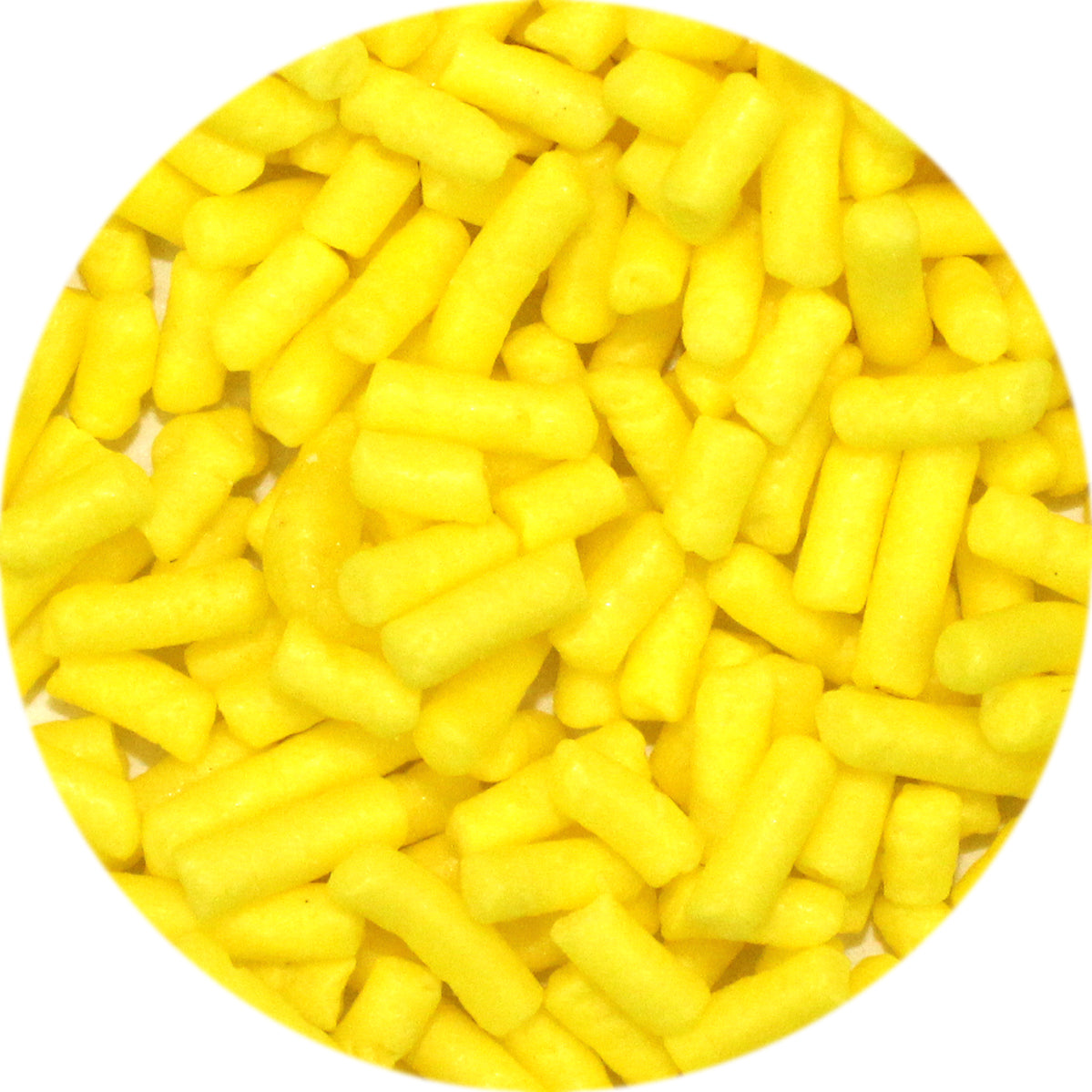 Celebakes Bumblebee Yellow Jimmies, 3 oz. Product #7500-78530Y - Papagino Foods Inc.