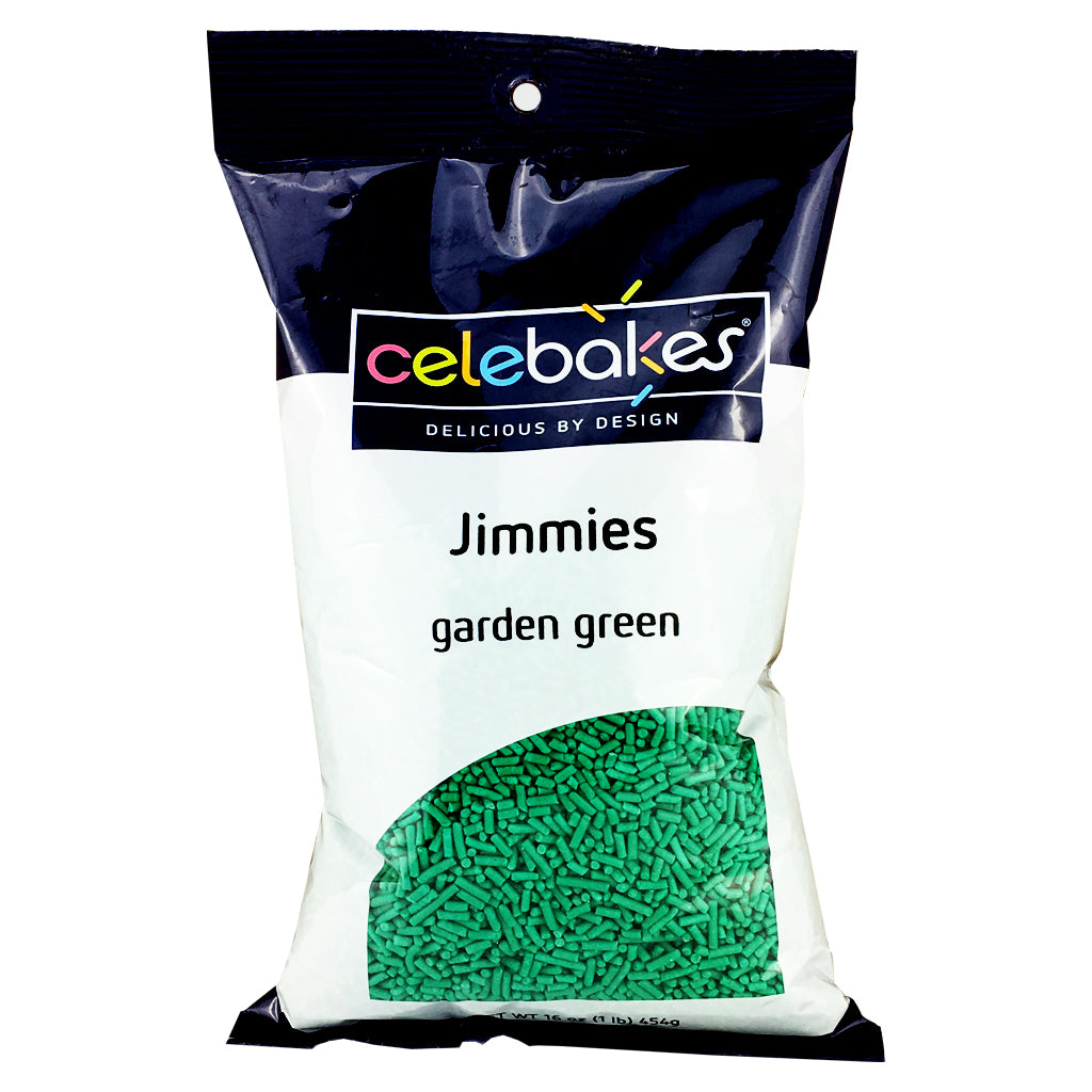 Celebakes Green Jimmies, 16 oz. Product #7500-78350G - Papagino Foods Inc.