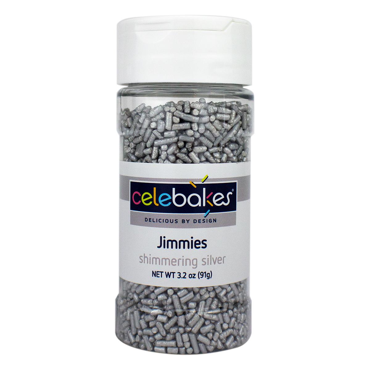 Shimmering Silver Jimmies - 3.25 oz - Papagino Foods Inc.