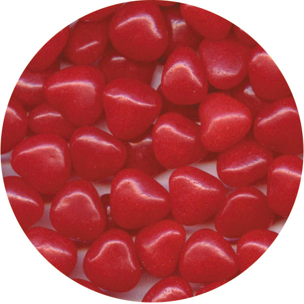 Cinnamon Hearts Candy Shape Edible Confetti 4 oz. - Papagino Foods Inc.