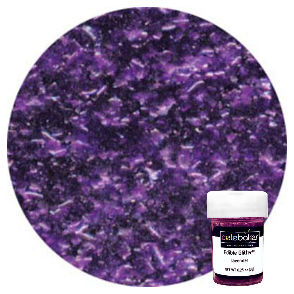 Celebakes Lavender Edible Glitter, .25 oz - Papagino Foods Inc.