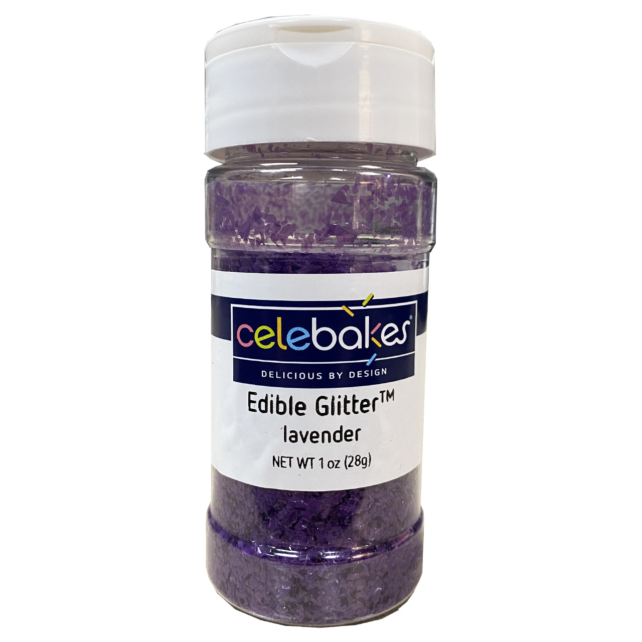 Celebakes Lavender Edible Glitter, 1 oz Product #7500-78601L - Papagino Foods Inc.