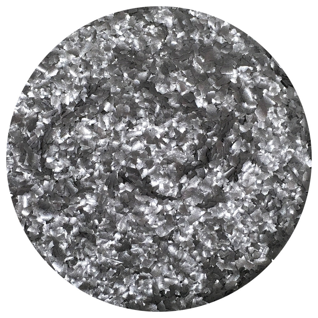 Celebakes Metallic Silver Edible Glitter Flakes, 1 oz ( 7500-786918 ) - Papagino Foods Inc.