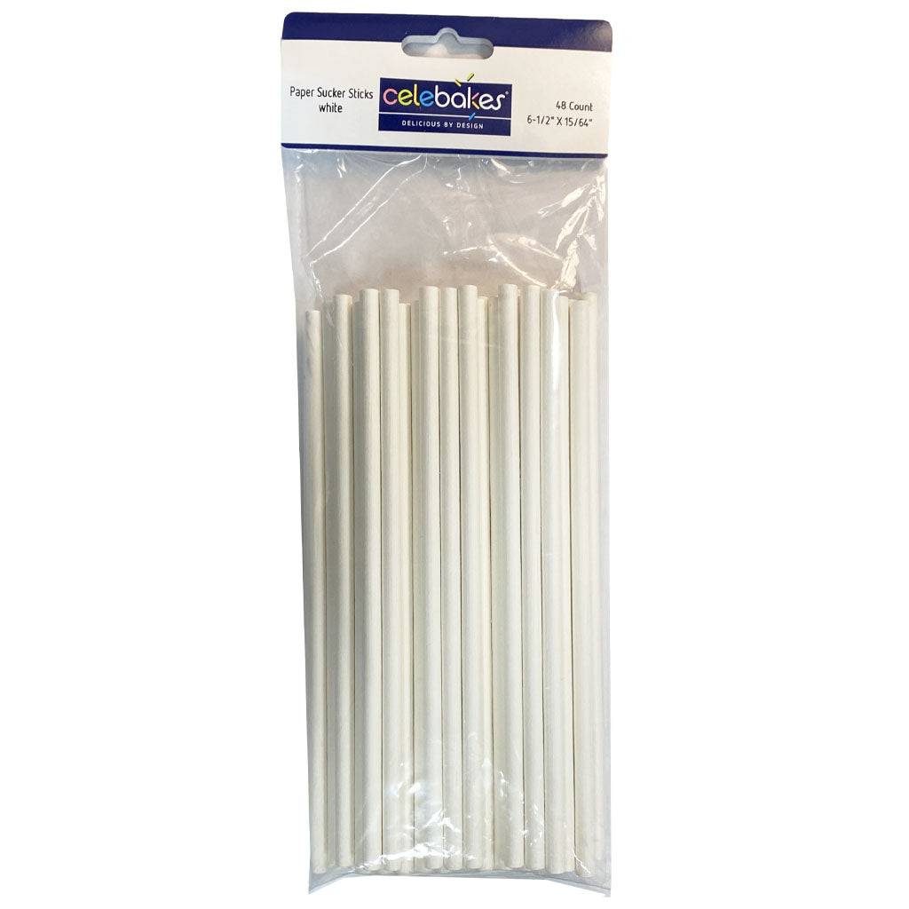 Celebakes Suckerstick, 6-1/2 X 15/64" x 48 pieces - Papagino Foods Inc.