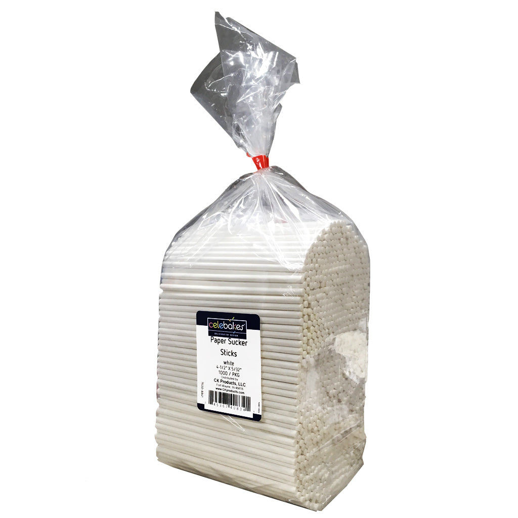Celebakes Suckerstick, 4-1/2 X 5/32", 1 000 sticks - Papagino Foods Inc.