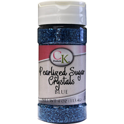 Blue Pearlized Sugar Crystal 4 OZ Product #78-507B - Papagino Foods Inc.