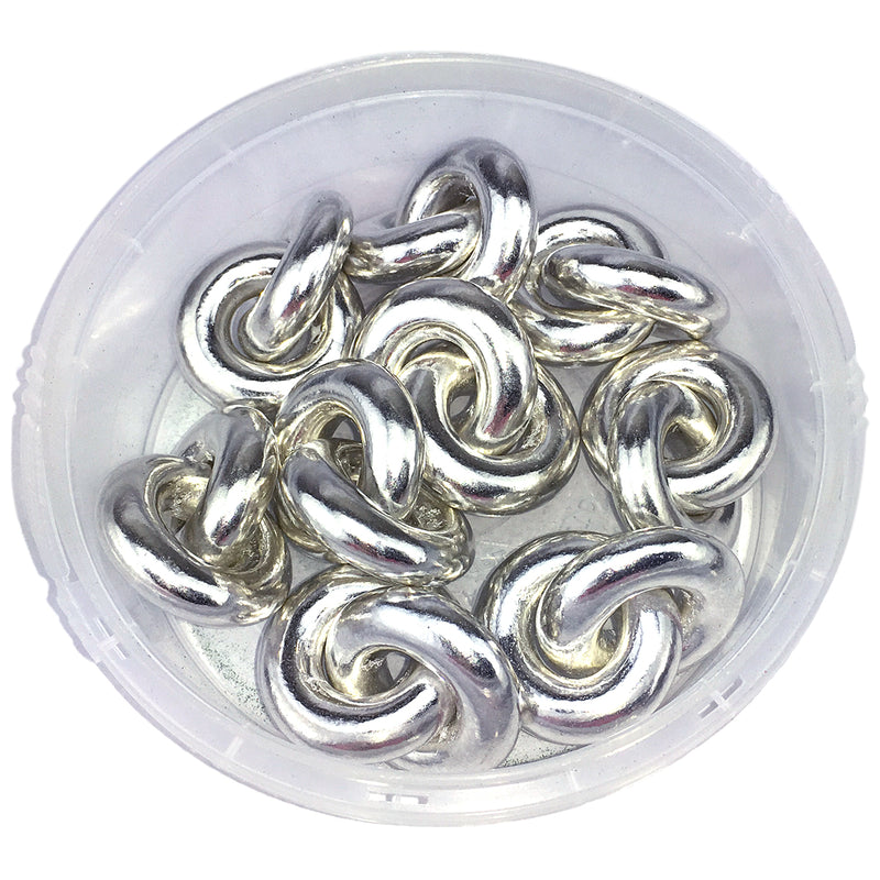 Silver Dragee Rings, 4.45 oz