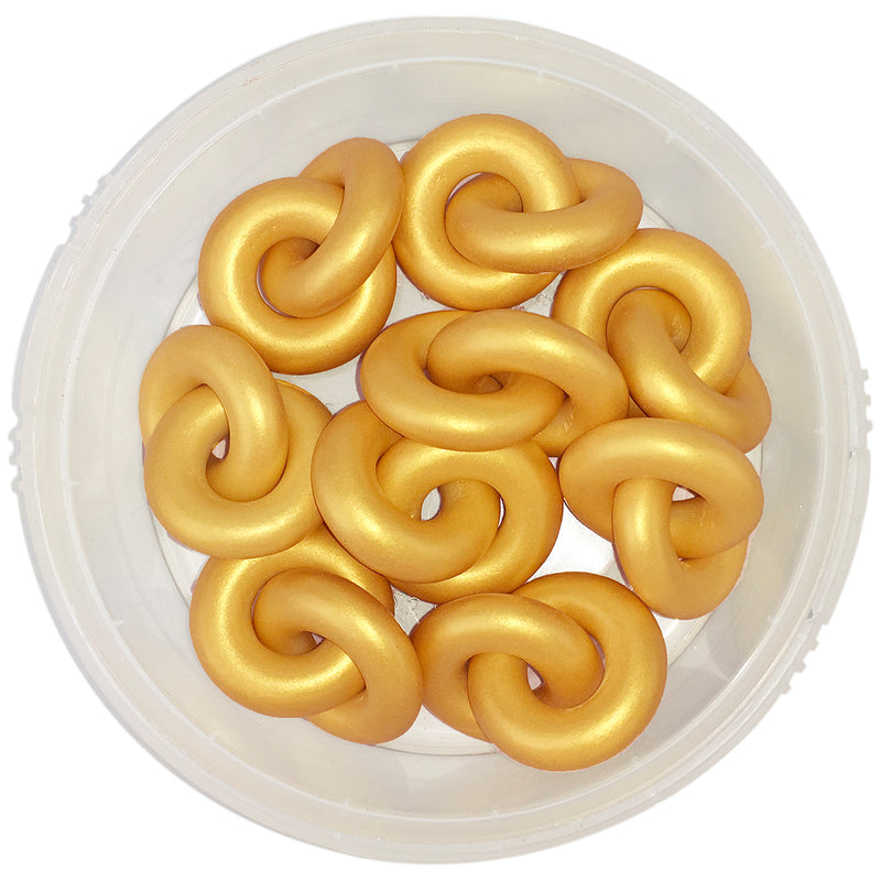 Gold Dragees Rings, 4.45 oz