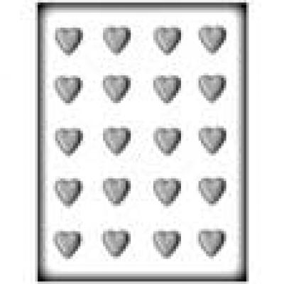 Plain Heart ⅞"  Hard Candy Mold # 8H-1001 - Papagino Foods Inc.