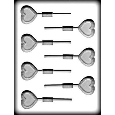 Filigree Heart Sucker Hard Candy Mold # 8H-1215 - Papagino Foods Inc.
