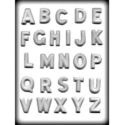 ALPHABET 1¼" HARD CANDY MOLD Product #8H-14227 - Papagino Foods Inc.