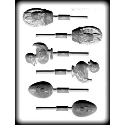 EASTER ASSORTMENT SUCKER HARD CANDY MOLD Product #8H-2208 - Papagino Foods Inc.