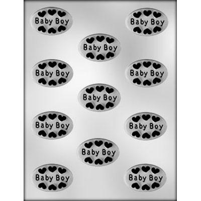 BABY BOY OVAL CHOCOLATE MOLD Product #90-11513 - Papagino Foods Inc.