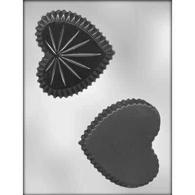 Heart Box 4-1/4" Chocolate Mold # 90-1305 - Papagino Foods Inc.