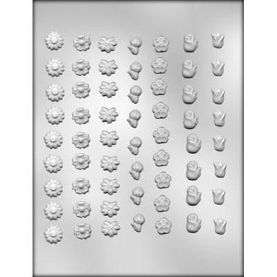 ASSORTMENT FLOWER CHOCOLATE MOLD Product #90-13067 - Papagino Foods Inc.