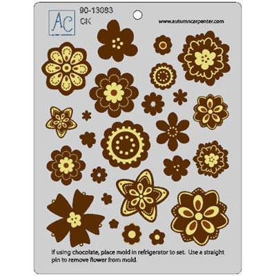 FLOWER FUN ACCESSORY CHOCOLATE MOLD Product #90-13083 - Papagino Foods Inc.