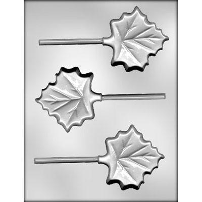 MAPLE LEAF 3" SUCKER CHOCOLATE MOLD Product # 90-13110 - Papagino Foods Inc.