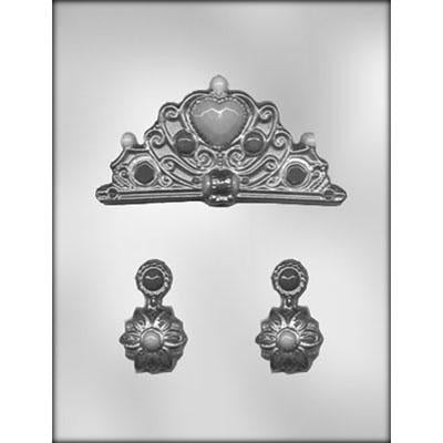 CROWN & EARRINGS CHOCOLATE MOLD Product #90-13791 - Papagino Foods Inc.