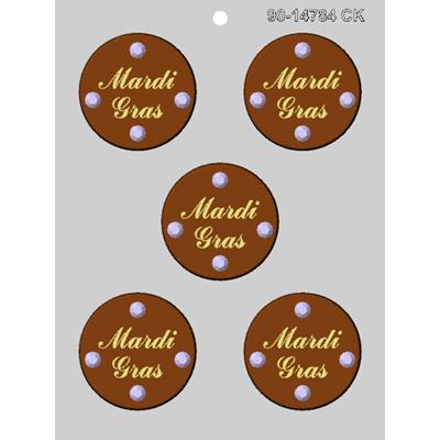 Mardi Gras Medallion 2½" Chocolate Mold