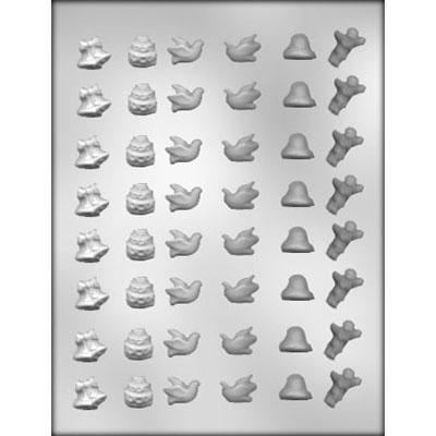 MINI WEDDING ASSORTMENT CHOCOLATE MOLD Product #90-15510 - Papagino Foods Inc.