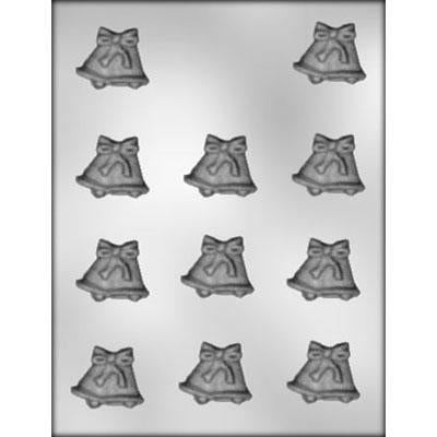 DOUBLE BELL WITH BOW 1¼" CHOCOLATE MOLD Product #90-15512 - Papagino Foods Inc.