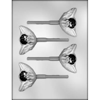 Cherub 2¾" Sucker Chocolate Mold # 90-15525 - Papagino Foods Inc.