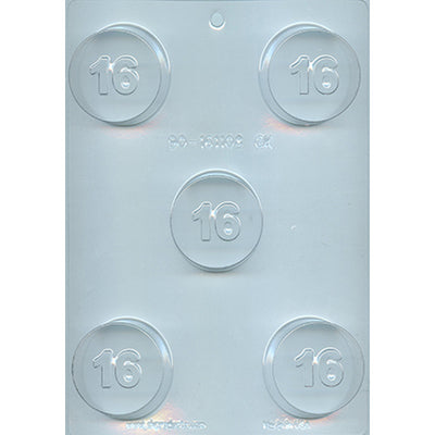 Number 16 Sandwich Cookie Chocolate Mold # 90-161108 - Papagino Foods Inc.