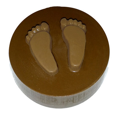 Baby Feet Round Sandwich Cookie Chocolate Mold # 90-16120 - Papagino Foods Inc.