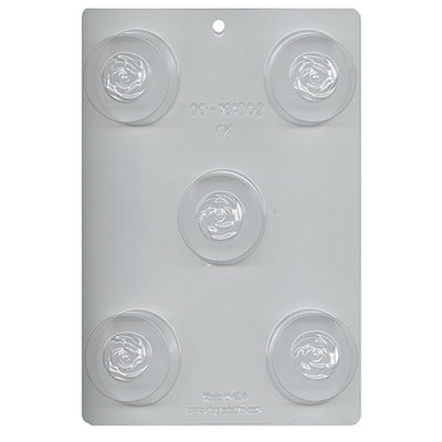 ROSE ROUND SANDWICH COOKIE CHOCOLATE MOLD Product # 90-161302 - Papagino Foods Inc.