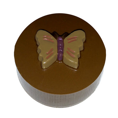 Butterflies Round Sandwich Cookie Chocolate Mold #90-161312 - Papagino Foods Inc.