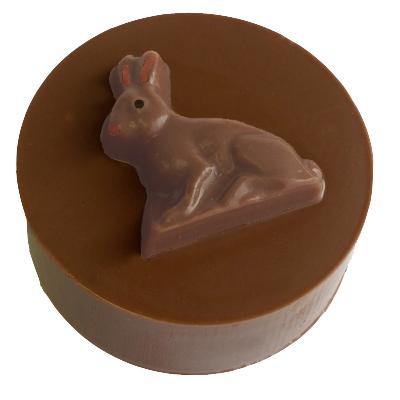 Sitting Bunny Round Sandwich Cookie Chocolate Mold