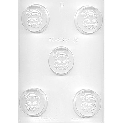 SANTA FACE ROUND SANDWICH COOKIE CHOCOLATE MOLD # 90-16404 - Papagino Foods Inc.