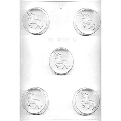 Unicorn Round Sandwich Cookie Chocolate Mold #90-169103 - Papagino Foods Inc.