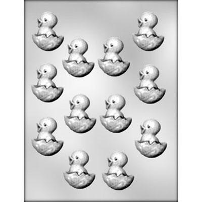 CHICK IN EGG 1-7/8" CHOCOLATE MOLD Product #90-2014 - Papagino Foods Inc.