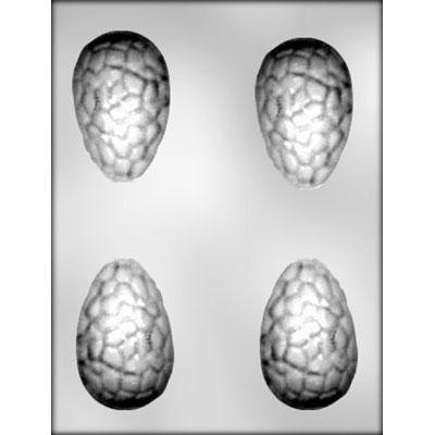 CRACKED EGG 3¼" 3D CHOCOLATE MOLD Product #90-2354 - Papagino Foods Inc.