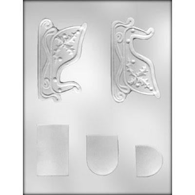 SLEIGH 4¼" 3D CHOCOLATE MOLD # 90-4321 - Papagino Foods Inc.