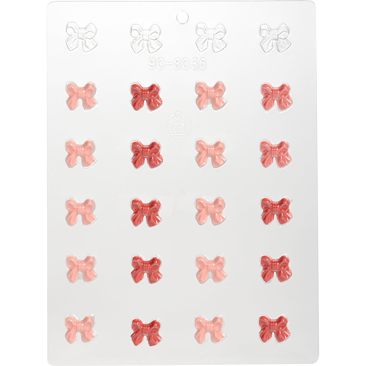 Ribbon Bow ¾" Chocolate Mold # 90-8036 - Papagino Foods Inc.