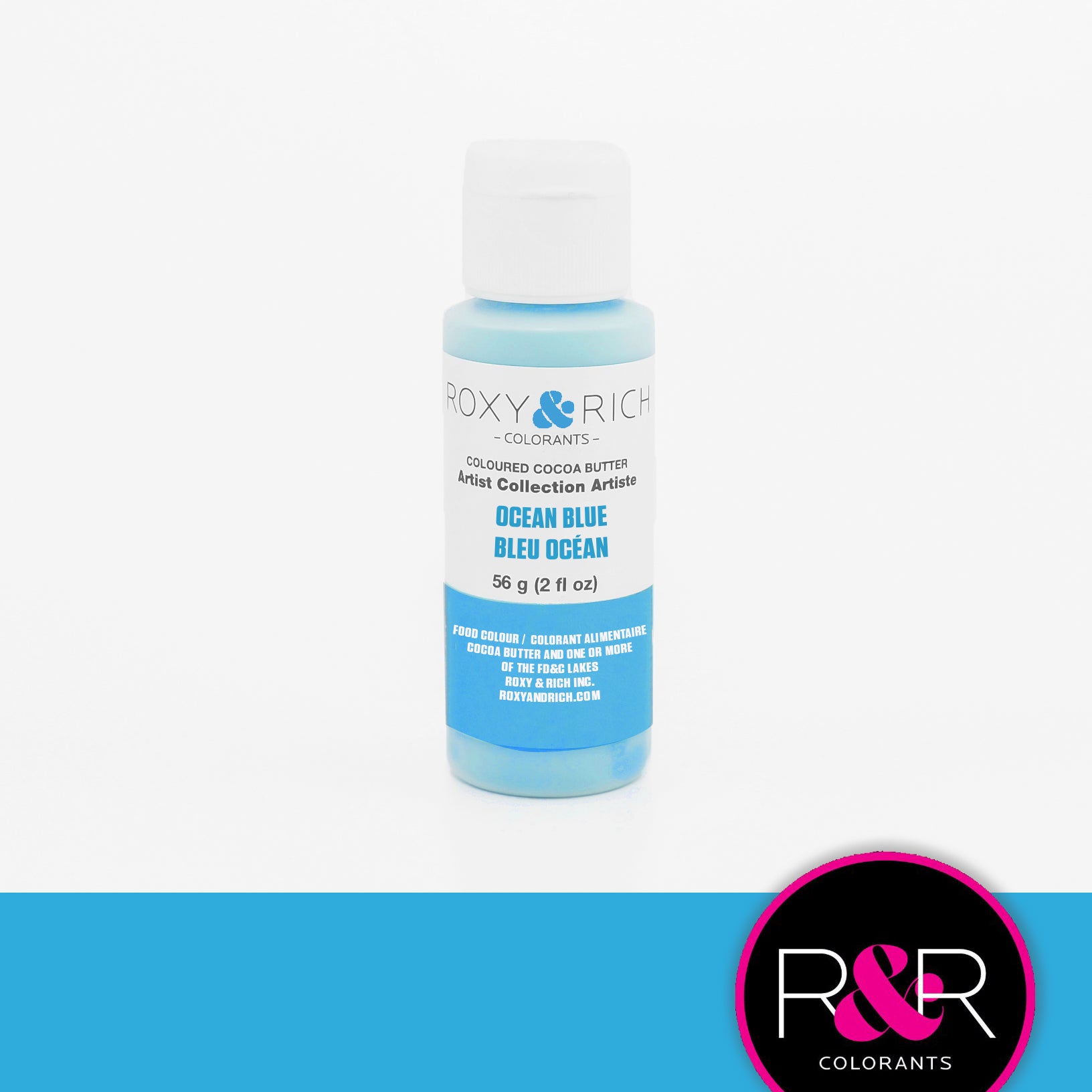 Roxy & Rich Cocoa Butter Ocean Blue (# BC2-007) - 2 OZ - Papagino Foods Inc.