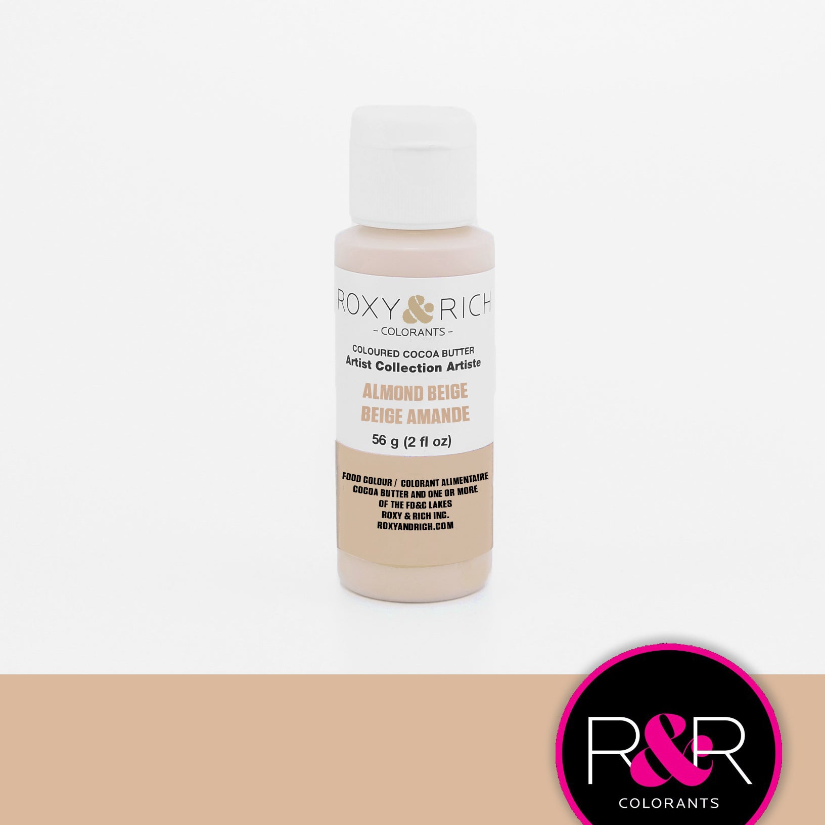 Roxy & Rich Cocoa Butter Almond Beige (# BC2-010) - 2 OZ - Papagino Foods Inc.