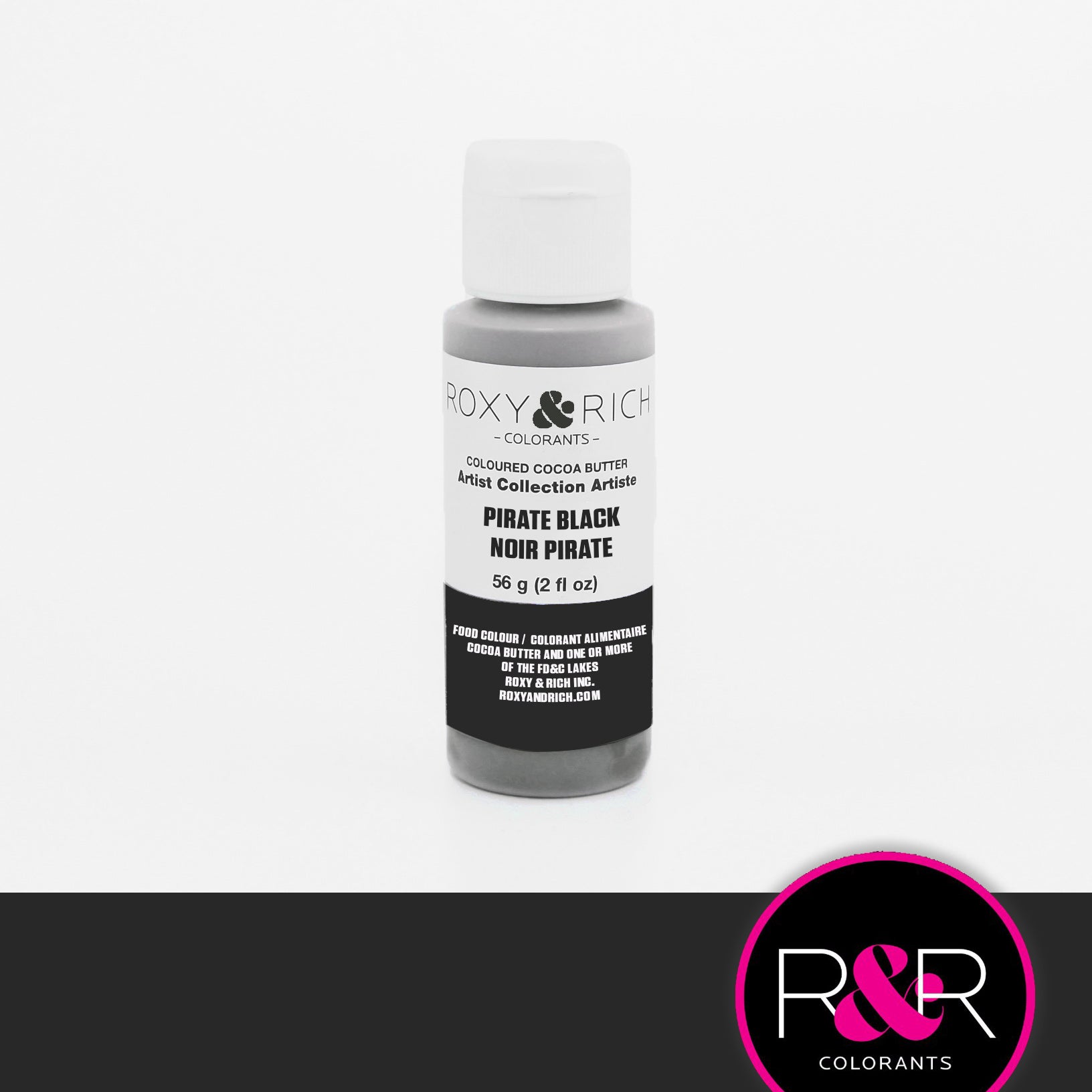 Roxy & Rich Cocoa Butter Pirate Black (# BC2-013) - 2 OZ - Papagino Foods Inc.
