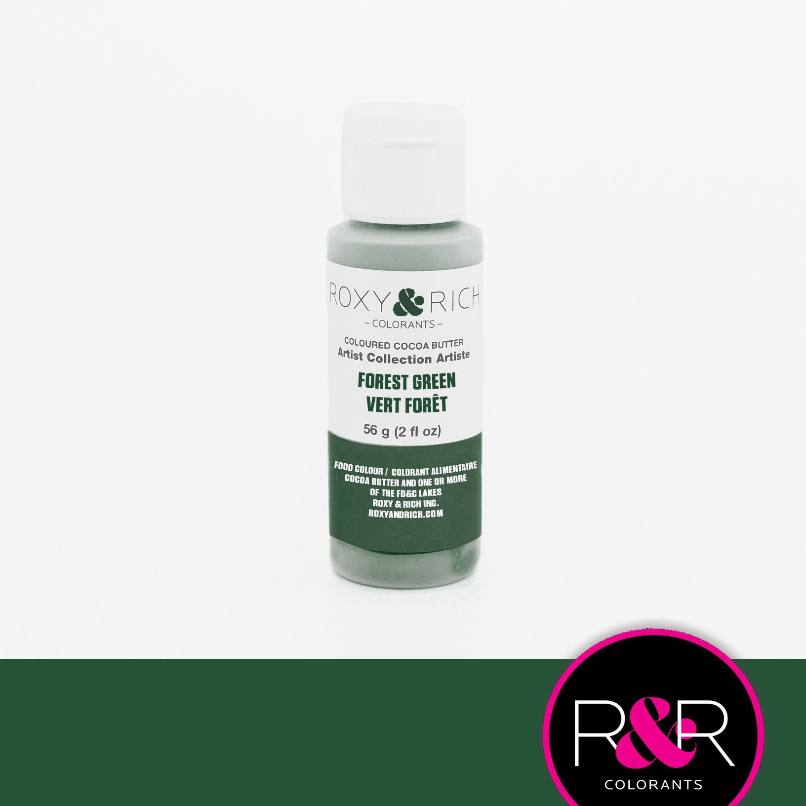 Roxy & Rich Cocoa Butter Forest Green (# BC2-016) - 2 OZ - Papagino Foods Inc.