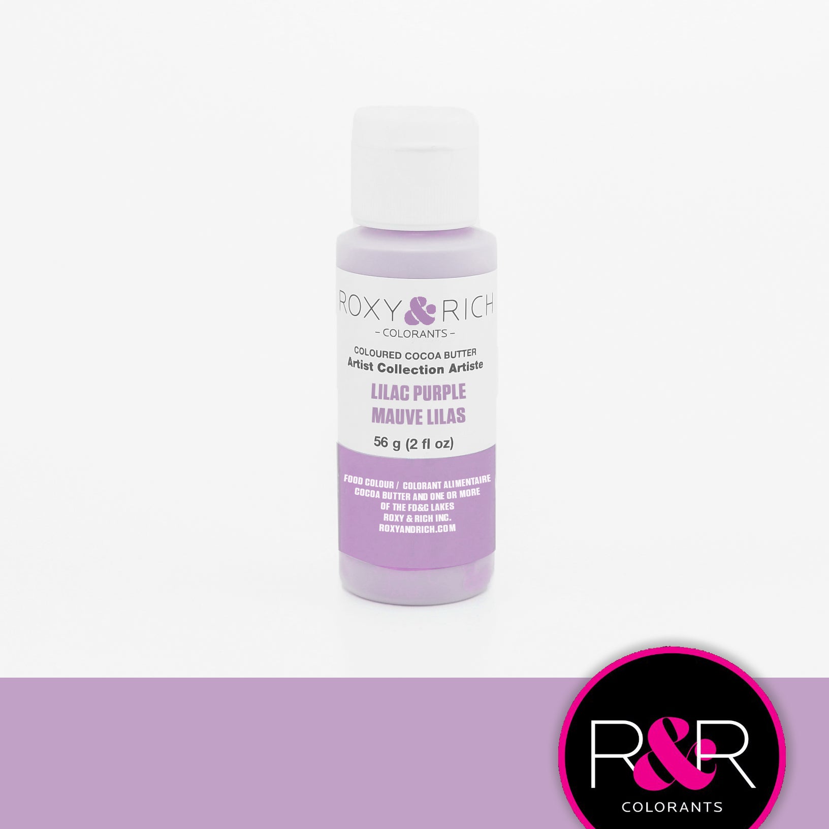 Roxy & Rich Cocoa Butter Lilac Purple (# BC2-020) - 2 OZ - Papagino Foods Inc.