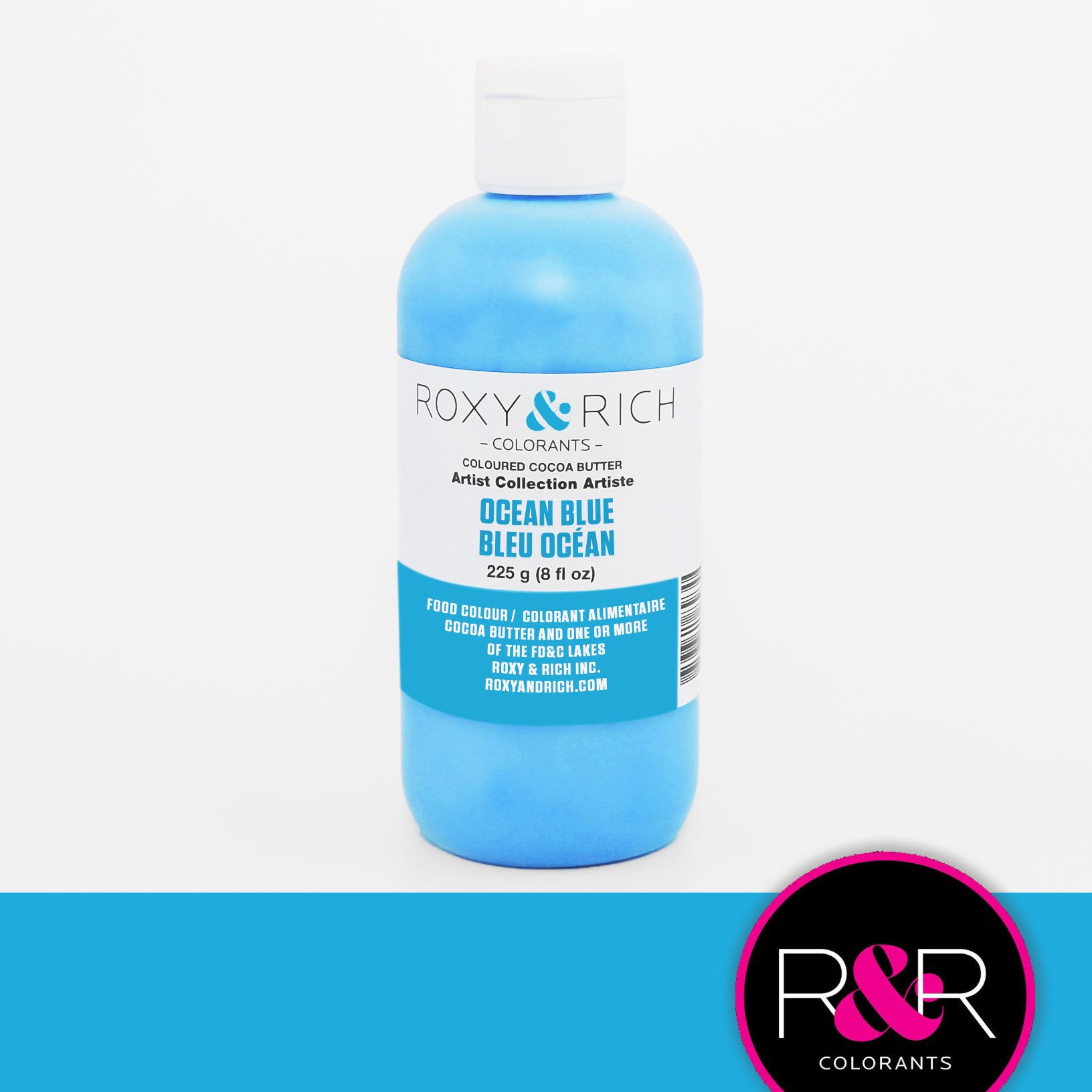 Roxy & Rich Cocoa Butter Ocean Blue (# BC8-007) - 8 OZ - Papagino Foods Inc.