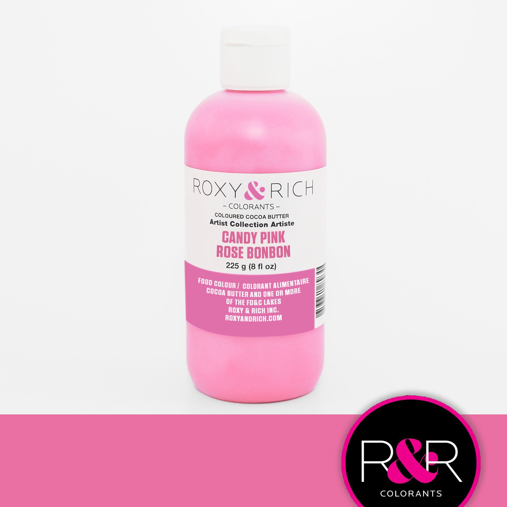 Roxy & Rich Cocoa Butter Candy Pink (# BC8-018) - 8 OZ - Papagino Foods Inc.